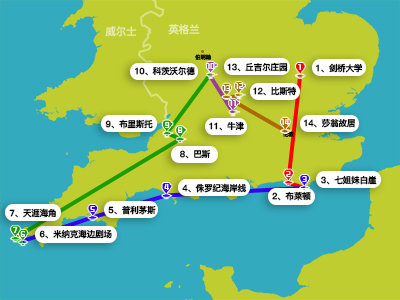 5日游 - 英格兰南部